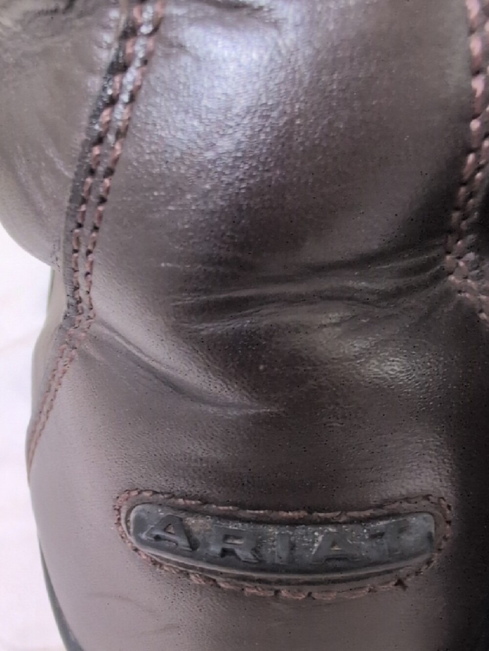 Ariat Black Leather Ankle Boot - Quilted Interior - Picture 4 of 7